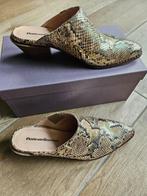 Maat 41 instappers goud snakeprint zgan Floris van Bommel, Overige kleuren, Instappers, Floris van Bommel, Ophalen of Verzenden