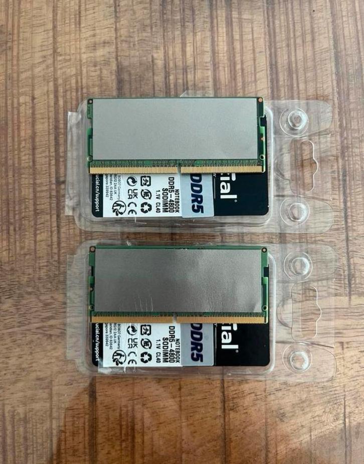 2x 8gb (16gb) DDR5 ram 4800MHz, Computers en Software, RAM geheugen, Zo goed als nieuw, Desktop, 32 GB, DDR5, Ophalen of Verzenden