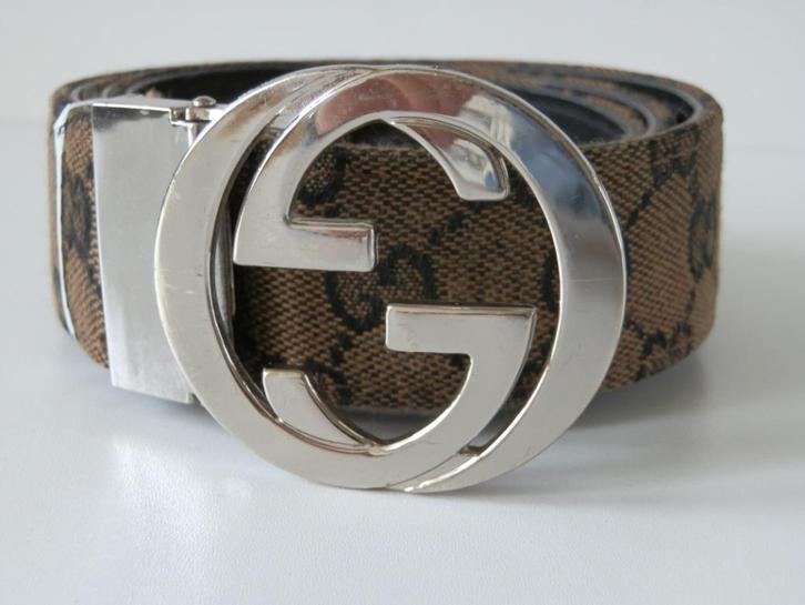 Gucci riem. Bruin., Kleding | Dames, Riemen en Ceinturen, Gedragen, 100 cm of meer, 3 tot 5 cm, Bruin, Ophalen of Verzenden