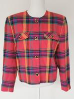Prachtige vintage, retro jasje tartan maat M, Verzenden, Gedragen, Maat 38/40 (M)