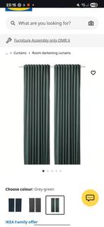 Sanela gordijnen Groen grijs 3x ikea, Huis en Inrichting, Stoffering | Gordijnen en Lamellen, Ophalen, Gebruikt, Grijs, 200 cm of meer