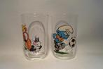 Smurf en Sylvester & Tweety 1974 Glazen, Verzamelen, Smurfen, Ophalen of Verzenden, Zo goed als nieuw, Overige Smurfen, Gebruiksvoorwerp
