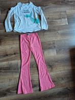 Legging flared roze met open schouders sweater shirt, Meisje, Ophalen of Verzenden, Zo goed als nieuw, Setje