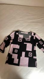 Dames shirt zwart-rose, Ophalen of Verzenden, Zo goed als nieuw, Zwart, Korte mouw