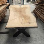 Amerikaans eiken boomstam tafel bladen. Y vorm lengte 200 cm, Ophalen, 50 tot 100 cm, Rechthoekig, Nieuw