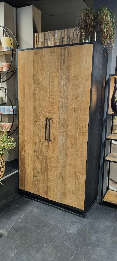 Gusj Teakhouten wandkast, Huis en Inrichting, Kasten | Wandmeubels, Nieuw, 200 cm of meer, Minder dan 150 cm, 25 tot 50 cm, Met deur(en)