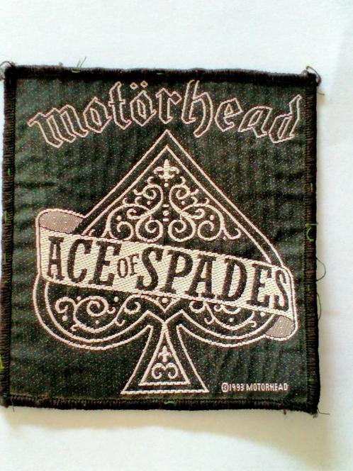 Motorhead Ace of Spades 1993 metal hardrock band patch, Verzamelen, Muziek, Artiesten en Beroemdheden, Gebruikt, Kleding, Verzenden