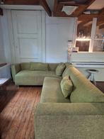 Groene design hoekbank met loungezit, Ophalen, Gebruikt