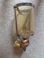 Mooie antieke hanglamp, Huis en Inrichting, Ophalen, Gebruikt, Brons of Koper, Bruin