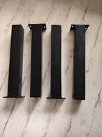 4 zwarte stalen tafelpoten, Ophalen, Minder dan 50 cm, 50 tot 100 cm, Rond