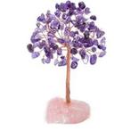 Geluksboom Amethist op ruwe edelsteen voetje, Info@abcwinkel.nl, Nieuw, Ophalen of Verzenden, X