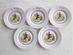 Sandra Rich Les Fromages 5 kaasborden D21cm H1,5cm., Huis en Inrichting, Ophalen of Verzenden, Zo goed als nieuw, Bord(en), Effen