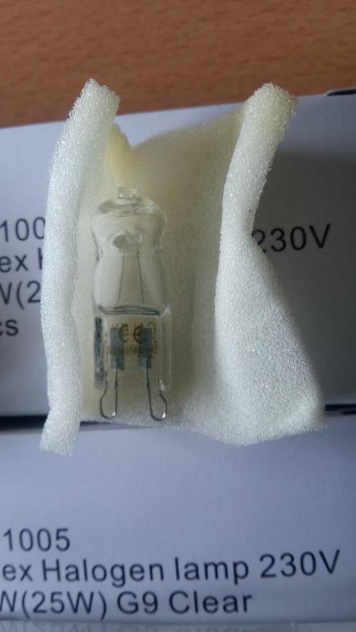 doosje á 5 stuks Calex G9 Halogeen lamp 230V 18W(25W) helder, Huis en Inrichting, Lampen | Losse lampen, Nieuw, Ophalen of Verzenden
