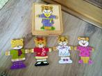 Eichhorn houten beertjes verkleedspelletje kleed puzzel girl, Ophalen of Verzenden, Nieuw, Overige typen