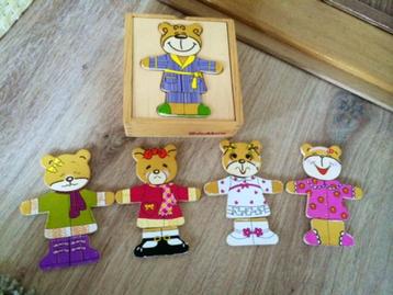 Eichhorn houten beertjes verkleedspelletje kleed puzzel girl beschikbaar voor biedingen