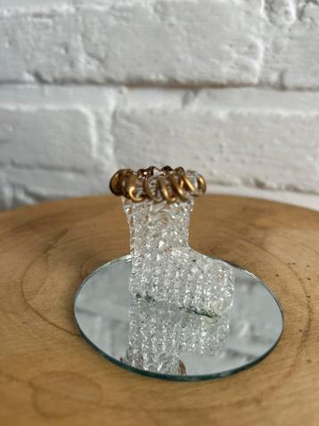 Kerstbeeldje - Decoratief Glas Ornament beschikbaar voor biedingen
