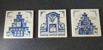 3 KLM business class onderzettertjes/tegeltjes ca 1981 beschikbaar voor biedingen