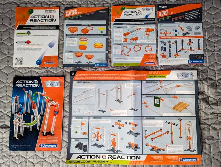 Clementoni Action & Reaction Knikkerbaan, Kinderen en Baby's, Speelgoed | Bouwstenen, Zo goed als nieuw, Overige merken, Ophalen