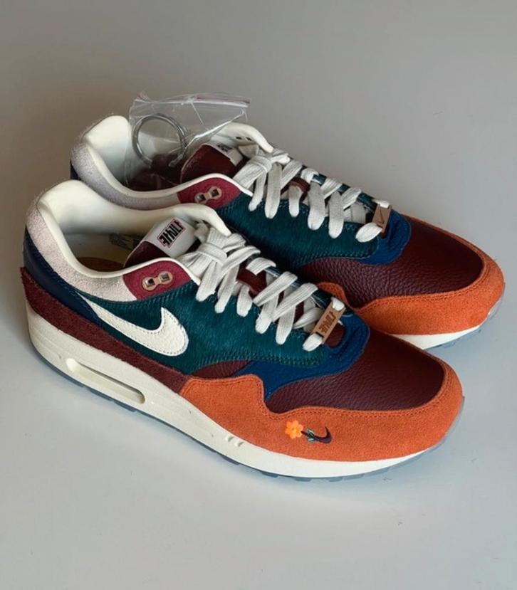 Nike Air Max 1 Kasina Won Ang Orange maat 42,5, Kleding | Heren, Schoenen, Zo goed als nieuw, Overige kleuren, Ophalen of Verzenden
