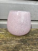 Roze glazen vaasje, Minder dan 50 cm, Glas, Ophalen of Verzenden, Zo goed als nieuw