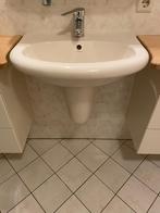 Sphinx witte keramische wastafel 60  42 cm, Ophalen, Gebruikt, Steen, Wastafel