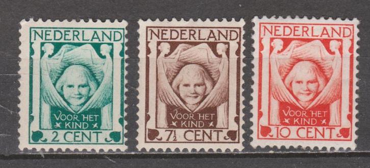 NVPH 141 - 143 PF Kinderzegels 1924 ; OUD NEDERLAND p/stuk, Postzegels en Munten, Postzegels | Nederland, Postfris, T/m 1940, Verzenden