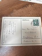 Originele postkaart 1938 bestelling postzegels politiek HH, Verzamelen, Militaria | Tweede Wereldoorlog, Ophalen of Verzenden