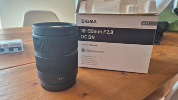 SIGMA 18-50mm f2.8 DC DN 55 met filters (x-mount) beschikbaar voor biedingen
