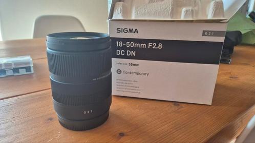 SIGMA 18-50mm f2.8 DC DN 55 met filters (x-mount), Audio, Tv en Foto, Fotocamera's Analoog, Zo goed als nieuw, Spiegelreflex, Overige Merken