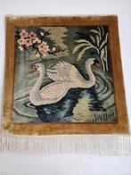 Handgeknoopt Chinees zijden pictorail., Antiek en Kunst, Ophalen of Verzenden