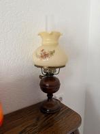 Vintage brocante retro tafel Lamp tafellamp zgan, Huis en Inrichting, Lampen | Tafellampen, Ophalen, Zo goed als nieuw, Glas, Minder dan 50 cm