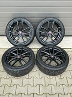 18” INCH RENAULT MEGANE RS ZWART WINTERSET 5X114,3 BANDEN, Ophalen, 18 inch, Banden en Velgen, Winterbanden