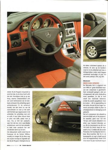 Autokampioen dubbeltest Mercedes SLK en Peugeot 206 CC beschikbaar voor biedingen