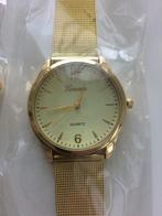 Trendy goudkleurig horloge, quartz (nieuw in verpakking), Overige materialen, Polshorloge, Overige materialen, Nieuw
