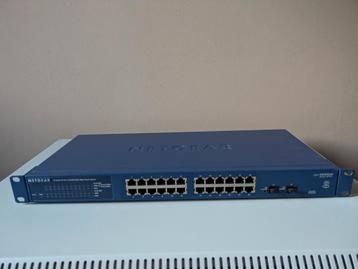Netgear Prosafe GS724T 24-Poorts Gigabit Switch beschikbaar voor biedingen