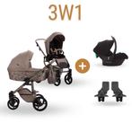 Eco leer - 3-in-1 Kinderwagen Set – Inclusief Autostoel, Kinderen en Baby's, Kinderwagens en Combinaties, Overige merken, Verstelbare duwstang