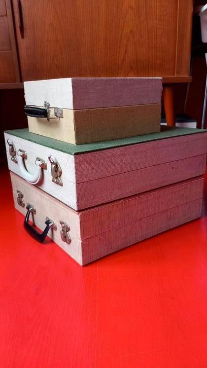 viintage lp koffer singlekoffertje, Cd's en Dvd's, Vinyl | Overige Vinyl, Gebruikt, Overige formaten, Ophalen of Verzenden