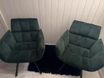 Eettafelstoelen groen velour stof, Ophalen of Verzenden, Overige kleuren, Stof