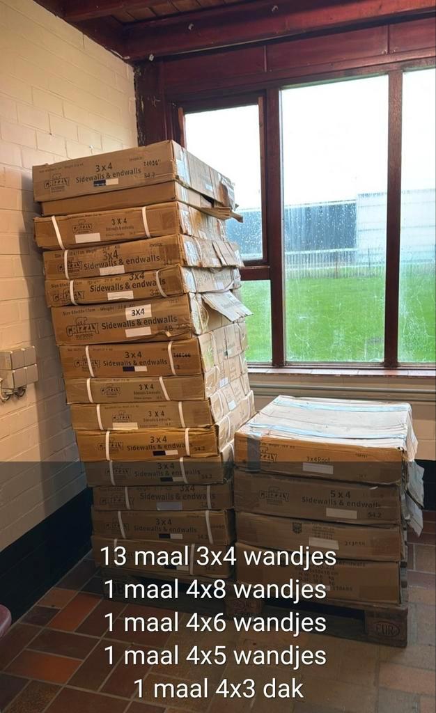 Grizzly wanden diverse maten, Tuin en Terras, Partytenten, Ophalen