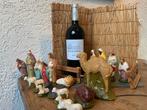 Antiek Gipsen Kerstgroep Kerstkribbe Kerststal Kerst Figuren, Diversen, Kerst, Ophalen of Verzenden