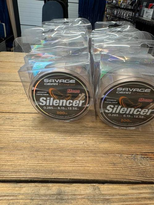 partijtje 10 rollen savage gear silencer lijn 300m 28/00, Watersport en Boten, Hengelsport | Zeevissen, Nieuw, Vislijn, Ophalen of Verzenden