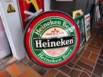 Heineken Bier oude reclame lichtbak, Ophalen, Gebruikt, Reclamebord, Plaat of Schild, Heineken