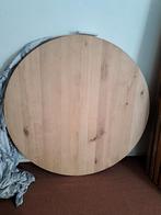 Nieuwe prachtige rustieke eiken ronde bladen 140cm., Ophalen, Nieuw, Tafelblad, 100 tot 150 cm