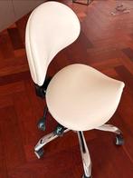 Kapper/Bureaustoel - Physa zadelstoel, Gebruikt, Wit, Ophalen of Verzenden, Bureaustoel