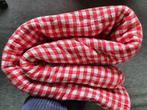 Sprei/plaid/speelwoondeken 290 x 250 rood wit geblokt, Huis en Inrichting, Ophalen