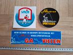 Lot vintage stickers - sport hengelsport, Watersport en Boten, Hengelsport | Algemeen, Ophalen of Verzenden, Zo goed als nieuw