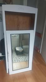 Antieke spiegelkast gratis af te halen, Huis en Inrichting, Kasten | Kledingkasten, Ophalen, Met plank(en), Gebruikt, Eikenhout