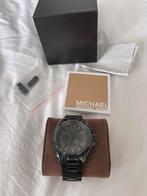 Michael Kors Horloge origineel- Zwarte Steel - Unisex, Overige merken, Staal, Polshorloge, Ophalen of Verzenden