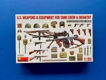 MiniArt	35334	U.S. Weapons & Equipment for Tank Crew & Infan beschikbaar voor biedingen