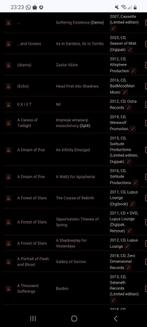 Blackmetal/doommetal cd's tapes, Ophalen of Verzenden, Zo goed als nieuw